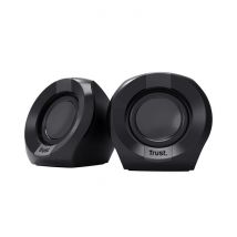 Trust Enceinte 2.0 Polo Pour Ordinateur Avec Commande Sur Fil Noir