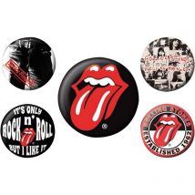 The Rolling Stones - Badges - A Épingler Sur Veste, Sacs, Tee-shirt - 5 Modèles - 3 À 4 Cm Diamètre - Rock N Roller