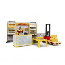 Boutique De Dépôt Dhl Bworld Avec Tire Palette Et Colis - Bruder