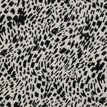 Tissu Viscose Légère Pointillés Lou Noir - Au Mètre - Craftine
