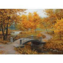 Puzzle 1000 Pièces - Autumn In An Old Park By Eugene Lushpin - Eurographics