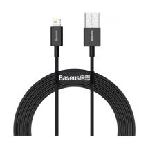 Baseus Câble De Charge Et Transfert Usb-lightning Rapide 2,4a 2m Rapide Noir