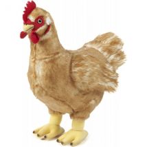 Peluche Grande Poule Brune 32 Cm - Classic Animaux De La Ferme - Living Nature - An378 - Living nature