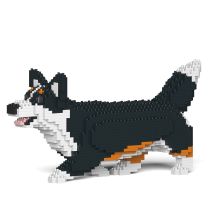 Chien Welsh Corgi Qui Marche Noir Taille Standard | Jekca | 14 Ans Et + - Jekca