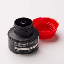Flacon De Recharge Pour Feutre Permanent - Rouge - Lumocolor - Staedtler