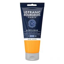 Peinture Acrylique - Jaune Sahara - 194 - Fine - Lefranc Bourgeois - Tube 80ml