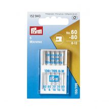 Aiguilles Microtex X5, Pointe Très Fine, 60/80 - Prym