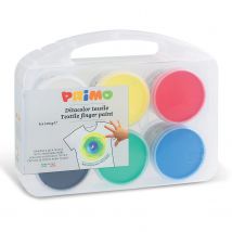 6 Peintures Au Doigt Pour Textile - Primo