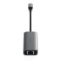 Satechi Hub Usb-c 4-en-1 Avec Ethernet 2.5 Gbps En Aluminium Gris