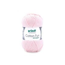 Fil À Tricoter Cotton Fun - Gründl - Certifié Oeko-tex 37 Rose