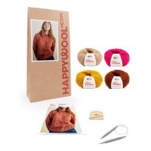 Kit Tricot Femme Pull Morgane Naturel 50/52 - Phildar