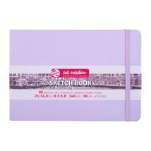 Carnet Croquis - 21 X 14,8cm - 80 Feuilles - 140g - Violet Pastel - Royal Talens