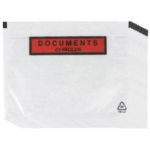 10 Pochettes D'Expédition Autocollantes A5 Transparentes - Raja