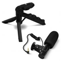 Muvit Micro Jack 3.5mm Vlogging Son De Qualité Trépied Multifonction Noir
