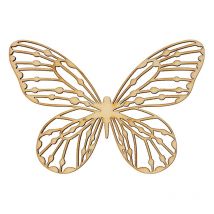 4 Décorations En Bois Papillons - Artemio