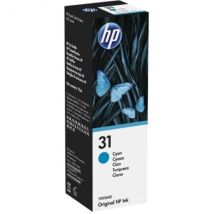 Hp 31 Bouteille D'Encre Cyan Authentique 70 Ml (1vu26ae) Pour Hp Smart Tank 455/457/513/plus 555/plus 559/plus 570/plus 655