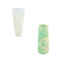 Moule En Silicone 20,5cm X 9,5cm X 6cm - Vase À Fleurs - Jesmonite
