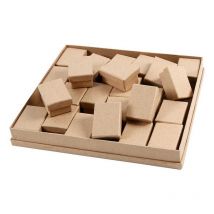 24 Petites Boîtes En Carton - 7 X 5 X 3,5 Cm - Creotime