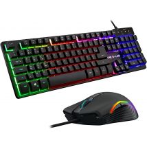 Pack Combo Gaming Glab Krypton - Clavier + Souris - Performant - Esport - Noir - The G-Lab
