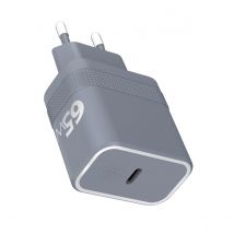 Force Power Chargeur Usb-c 65w Power Delivery Ultragan Charge Rapîde Gris