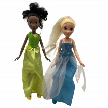 Poupées Princesses Tiana Et Elsa Disney