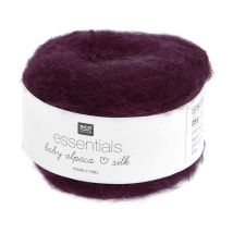 Fil Exceptionnel À Tricoter Essentials Baby Alpaca Loves Silk - 25gr - Rico Design 010 Violet Lilas