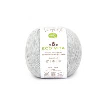 Fil De Coton Recyclé Eco Vita Pour Tricot Et Crochet - 100gr - Dmc 110 Gris Perle - Dmc