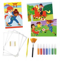 Kit Créatif Enfant Sable 3 Tableaux Filles - Megacrea DIY