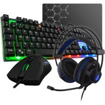 Combo Gaming Galium G-lab Clavier Souris Casque Et Tapis - The G-Lab