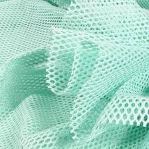 Tissu Filet En Coton Bio Vert Menthe - Au Mètre - Craftine
