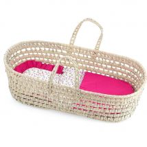 Couffin Poupée 50 Cm Diabolo Grenadine - Petitcollin