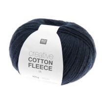Pelote De Coton Creative Cotton Fleece Dk - 100 Gr - Rico Design 007 Bleu Marine