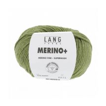 Pelote De Laine À Tricoter Merino + (plus) - Lang Yarns Vert (297) - LangYarns