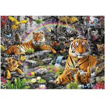 Puzzle Paysage Et Nature - Educa - Jungle Radieuse - 1500 Pièces - Sachet De Colle Inclus - Educa