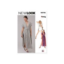 Patron New Look 6795 - Caftan En Deux Longueurs Taille N°fr 36-54 - NewLook