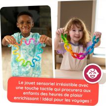 Plip Links - 10 Anneaux Arc-en-ciel En Silicone - Dès 3 Ans - Tomy