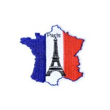Lot De 3 Écussons Thermocollants France France 5,3cm X 5,4cm - MyMercerie