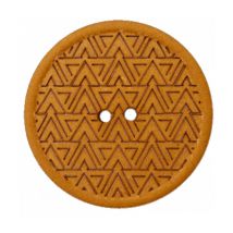 Boutons Recyclés Ethniques 28 Mm X 2 Marron - Union Knopf Marron - Prym Union Knopf
