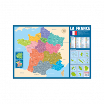 Poster Pédagogique - Carte De La France Administrative - 52x76cm - A Afficher - Bouchut - LA MAISON DU CALENDRIER