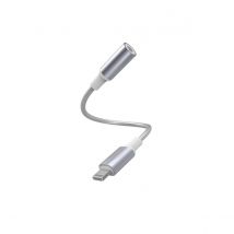 Force Power Adaptateur Lightning Vers Jack 3.5mm Renforcé Blanc