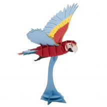 Maquette 3d En Papier Ara Volant - Fridolin