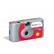 Agfa Photo 601020 - Appareil Photo Jetable Lebox Flash, 27 Photos, Objectif Optique 31 Mm - Gris Et Rouge - Agfa Photo