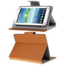 Housse De Protection Pliable Simili Cuir Orange Pour Tablette Tactile 7 Pouces Yonis - Yonis