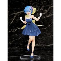Re:zero - Statuette Precious Rem Clear Dress Ver. Renewal Edition 23 Cm - Taito