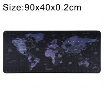Tapis De Souris Antidérapant Bleu Grande Taille Durable Pour Jeux 90x40cm Noir 2 Yonis - Yonis
