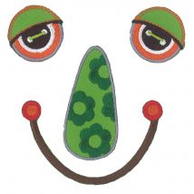 Visage Rigolo Thermocollant Fleur - Ki Sign