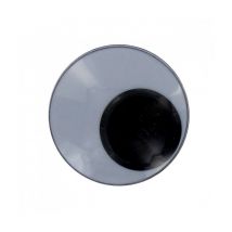 Oeil Mobile Noir/blanc Peluches Diam. 10mm En Lot De 20 - 3bcom Blanc - Com 1 Idée