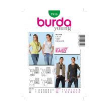 Patron Burda 7810 Gilet Taille N°fr 32-54