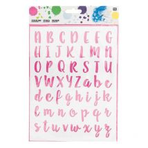Pochoirs - Ecriture Cursive - Rico Design