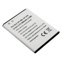 Avizar Batterie De Remplacement Pour Alcatel Ot 890 Ot 979 3,7v 900mah Li-ion Blanc